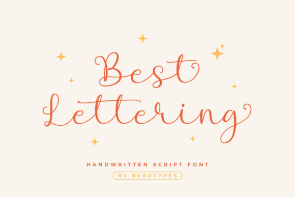 Best Lettering: A Fresh Handwritten Font for Romantic Digital Designs