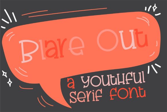 Blare out: A Chic Handwritten Font for Modern Campaign Design