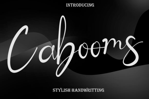 Cabooms: A Modern Handwritten Font for Elegant Craft Designs