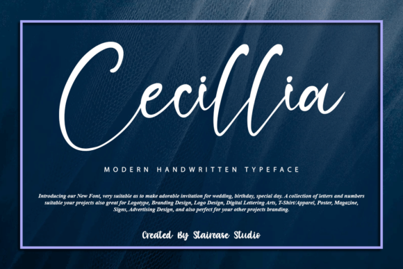 Cecillia: A Sweet Handwritten Font for Romantic Branding Projects