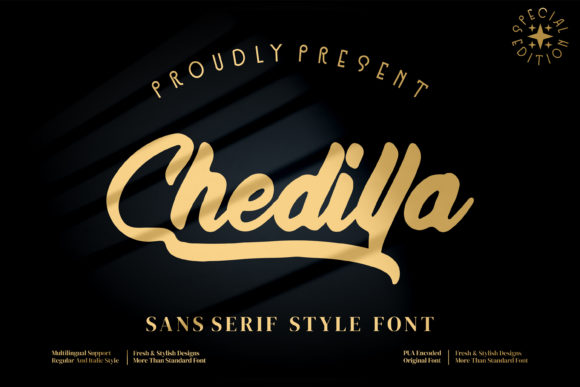 Chedillla: A Bold Handwritten Font for Modern Web Design Projects