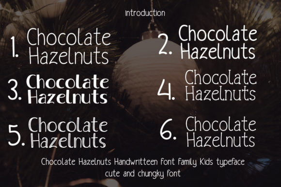 Chocolate Hazelnuts: A Handwritten Font for Small Business Branding