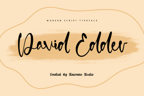 David Edder: A Trendy Handwritten Font for Modern Branding and Logo Design