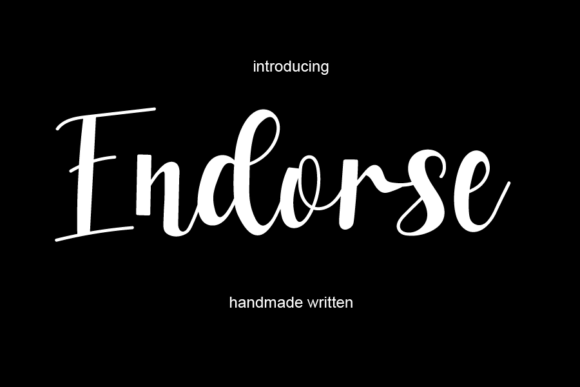 Endorse: A Flowing Handwritten Font for Scroll-Stopping Marketing Visuals