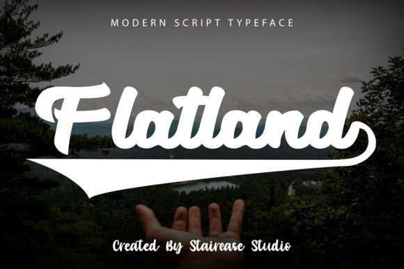 Flatland: A Bold Handwritten Font That Elevates Small Business Branding
