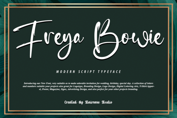 Freya Bowie: A Stylish Handwritten Font for Modern Marketing Visuals