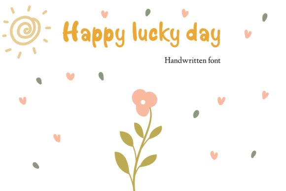 Happy Lucky Day: A Sweet Handwritten Font for Versatile Branding Projects