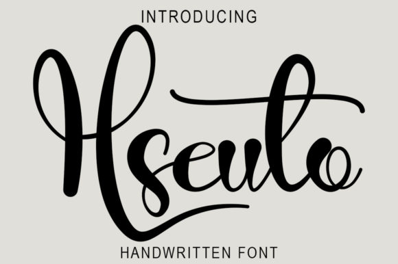 Hseuto: A Delicate Handwritten Font for Elegant Editorial Design