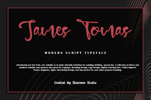 James Tomas: A Stylish Handwritten Font for Business Branding