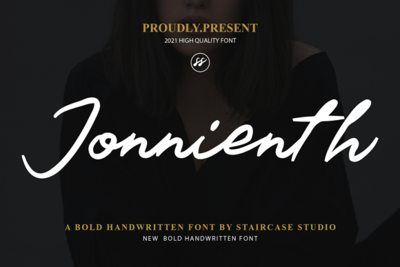 Jonnienth: A Bold Handwritten Font for Handmade Labels, Invitations, and Craft Designs