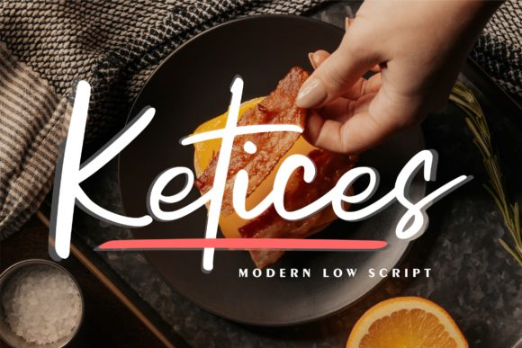 Ketices: A Stylish Handwritten Font for Modern Web Design Projects
