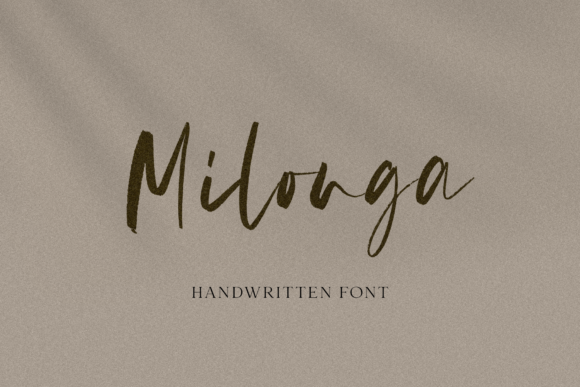 Milonga: A Dainty Handwritten Font for Elegant Branding Projects