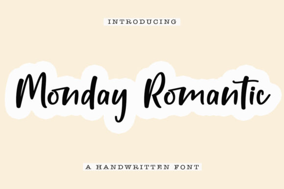 Monday Romantic Font: Elegant Handwritten Style for Business Branding
