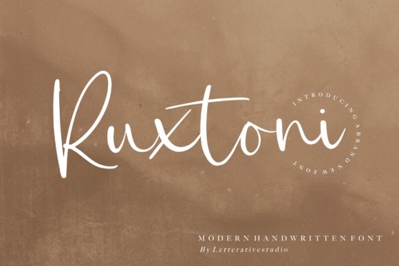 Ruxtoni: A Versatile Handwritten Font for Makers and Creative Sellers