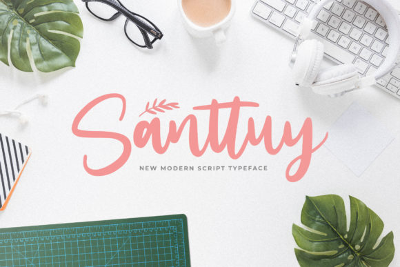 Santtuy: A Delicate Script Font for Elegant Branding and Social Media Visuals