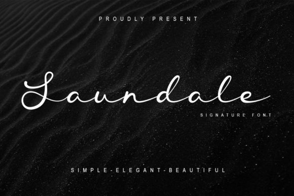 Saundale: A Luxurious Handwritten Font for Crafters and Makers