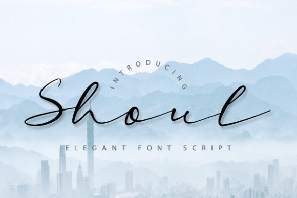 Shoul: A Romantic Handwritten Typeface for Elegant Editorial Design