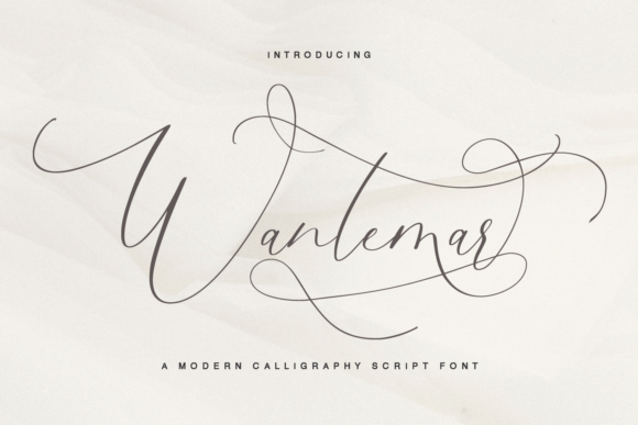 Wantemar: A Delicate Handwritten Font for Elegant Editorial Design
