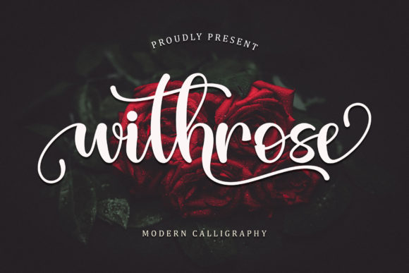 Withrose: A Romantic Handwritten Font for Elegant Branding Projects